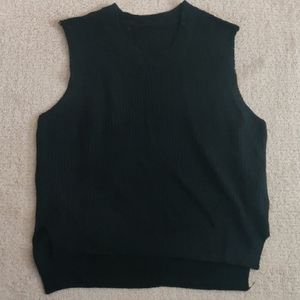 Black knit vest